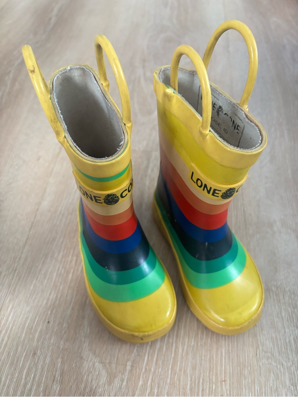 🌈 LONE CONE Kids Rainbow Rain Boots 🌧️